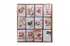 Kalpli tebrik kartları - 120 adet (farklı tasarımlar)